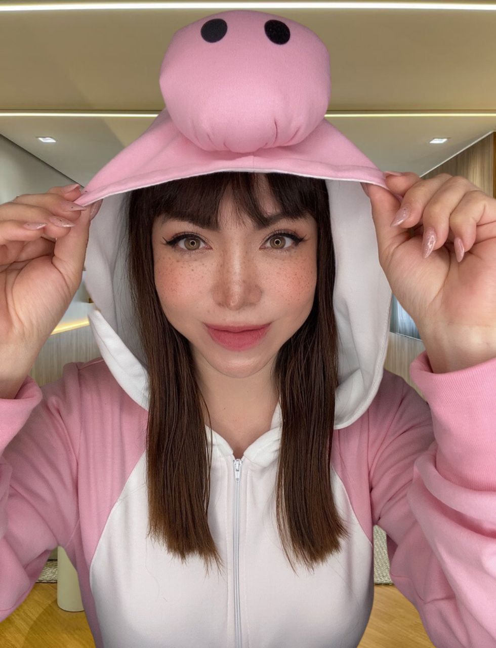 Kigurumi Yoshi Rosa Adulto