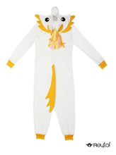 Cargar imagen en el visor de la galería, Kigurumi Unicornio Blanco Con Amarillo Adulto

