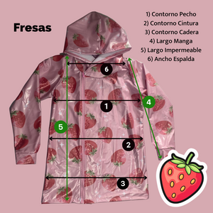 Impermeable Fresas - Disponible 14 días después de la compra