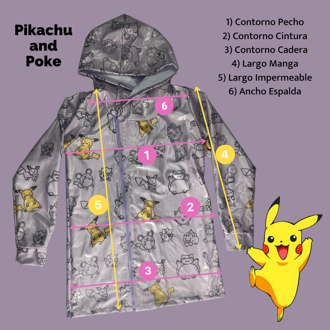Impermeable Pikachu and Poke - Disponible 14 días después de la compra